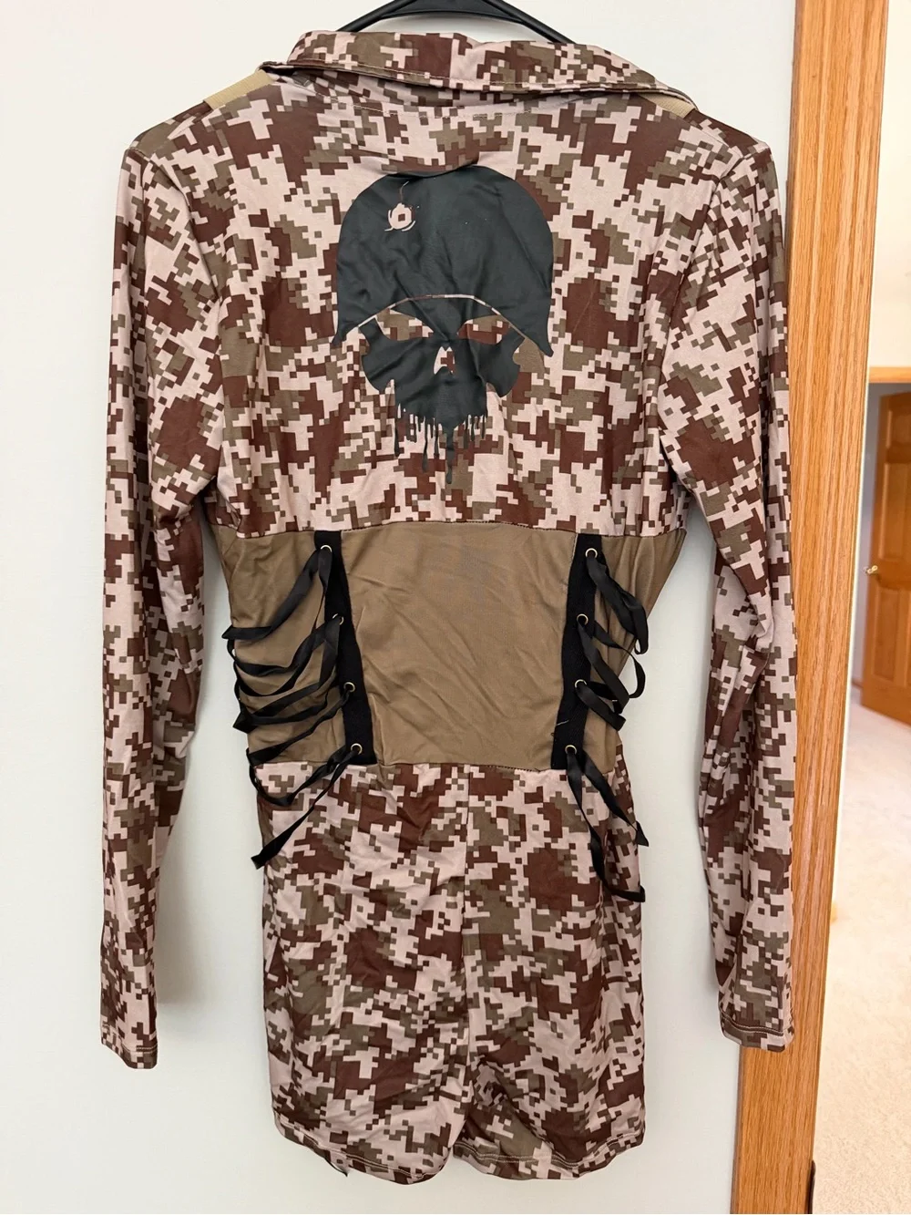 Digital Camo romper Halloween costume - Picture 3 of 5